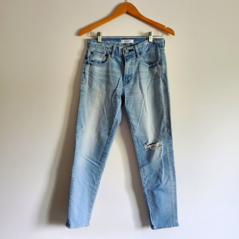 MOUSSEY VINTAGE | Vivian Distressed Light Blue Wash Denim Jeans (Size 26)